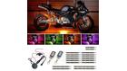 LEDGlow 18pc Advanced Million Color LED Flexible Motorcycle Lighting Strip Kit - 174 LEDs - Waterpro