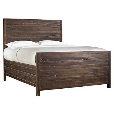 Modus Furniture 8T06L7 Townsend King-Size Java Solid Wood Panel Bed