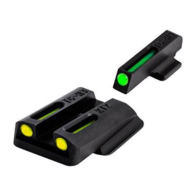 TRUGLO TFO Tritium and Fiber-Optic Handgun Sights for Ruger Pistols, Ruger LC Yellow Set (TG131RT2Y)