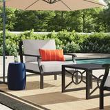 Madison Aluminum 2 - Person Seating Group w/ Cushions Metal in Black kathy ireland Homes & Gardens by TK Classics | Outdoor Furniture | Wayfair