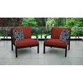 Madison 2 Piece Seating Group w/ Cushions Metal in Orange kathy ireland Homes & Gardens by TK Classics | Outdoor Furniture | Wayfair