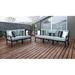 Madison 5 Piece Seating Group w/ Cushions Metal in Black kathy ireland Homes & Gardens by TK Classics | Outdoor Furniture | Wayfair MADISON-05A-SPA