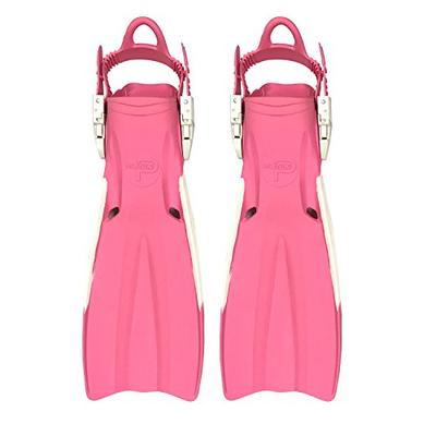 Palantic Scuba Choice Open Heel Rubber Dive Fins with Bag, Pink(XS)