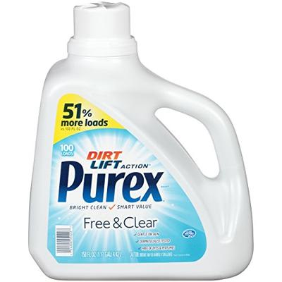 Purex Ultra Concentrated Liquid Detergent, Unscented, 150 Fluid Ounce