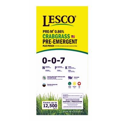 Lesco Professional, 50 LB, 12,500 SQFT Coverage, 0-0-7, Crab Grass Preventer Turf Fertilizer