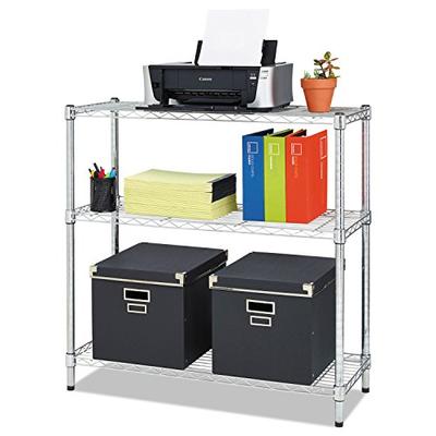 Alera ALESW833614SR Residential Wire Shelving, Three-Shelf, 36w x 14d x 36h, Silver