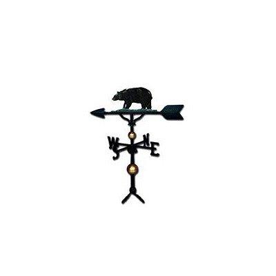 Montague Metal Products 32-Inch Deluxe Weathervane with Swedish Iron Bear Ornament