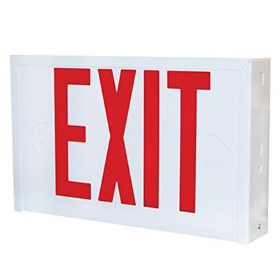 Lithonia Lighting LX W 3 R EL N Titan Steel White LED Emergency Exit Sign
