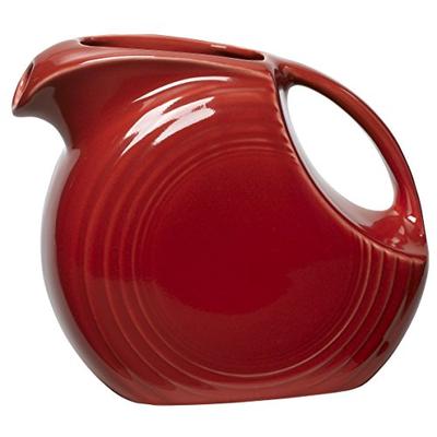 Fiesta 67-1/4-Ounce Large Disk Pitcher, Scarlet