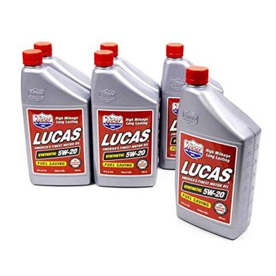 Lucas Oil 10082-6 Synthetic 5w-20 Oil 6x1 Qt