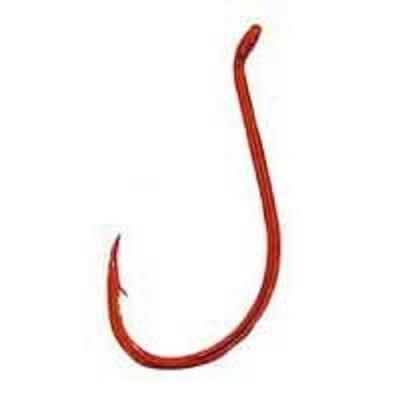 Gamakatsu Red Octopus Hook, 100 Pack, Size: 6