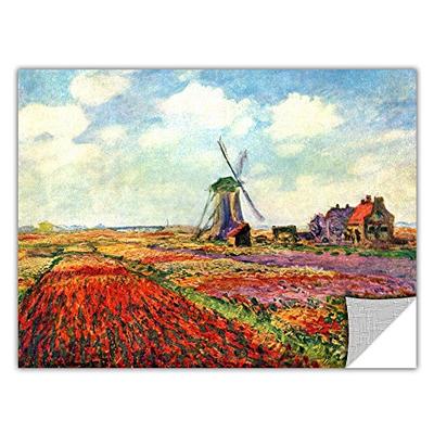 ArtWall 'Windmill' Removable Wall Art by Claude Monet, 14 by 18-Inch