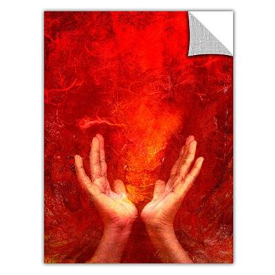 ArtWall Art Appealz Chakra Fire Removable Wall Art Graphic by Elena Ray, 24 by 32-Inch