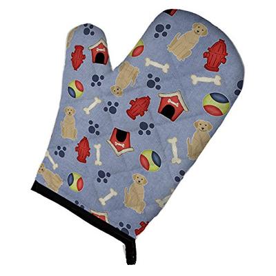 Caroline's Treasures BB2668OVMT Dog House Collection Yellow Labrador Oven Mitt, Large, multicolor