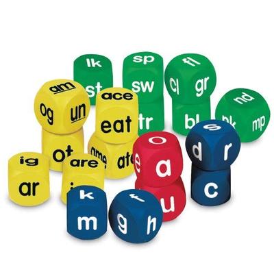 Learning Resources Phonics Cubes Class Set, Set of 18