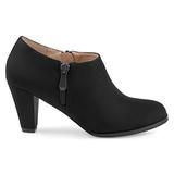 Brinley Co. Womens Sadra Faux Suede Low-Cut Comfort-Sole Ankle Booties Black, 7 Regular US screenshot. Shoes directory of Clothing & Accessories.