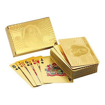 American Coin Treasures Ben Franklin 24 Karat Gold Foil Playing Cards