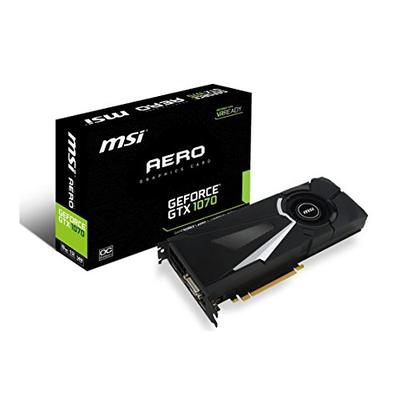 MSI Gaming GeForce GTX 1070 8GB GDDR5 SLI DirectX 12 VR Ready Graphics Card (GTX 1070 AERO 8G OC)