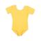 Leveret Girls Leotard Yellow Short Sleeve Large (10-12)