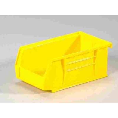 Quantum Storage Bin 7-3/8 " L, I.D.:6-3/4 " Lx3-7/16 " Wx2-13/16 " H Yellow Carded