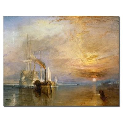 The Fighting Temeraire, 1839 by Joseph Turner, 18x24-Inch Canvas Wall Art