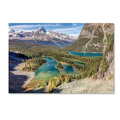 Mary Lake by Pierre Leclerc, 22x32-Inch Canvas Wall Art