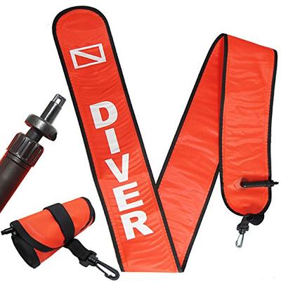Scuba Choice Scuba Diving 6' Surface Marker Signal Tube Oral and Standard BC Hose Inflator