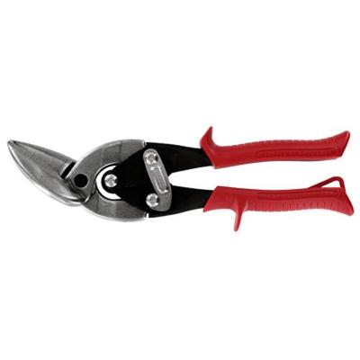 MIDWEST Aviation Snip - Left Cut Offset Tin Cutting Shears with Forged Blade & KUSH'N-POWER Comfort