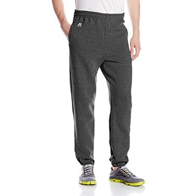 Russell Athletic Men's Dri-Power Closed-Bottom Fleece Pocket Pant - Small - Black Heather