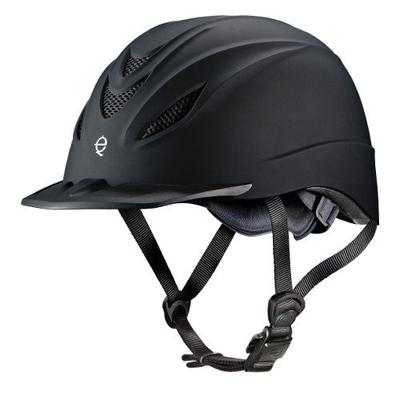 Intrepid Low Profile Performance English Helmet, Black, Medium