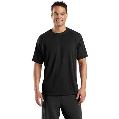 Sport-Tek Men's Dry Zone Short Sleeve Raglan T Shirt 3XL Black
