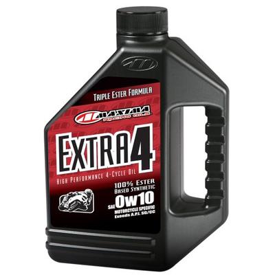 Maxima (30-139128) Extra4 0W-10 Synthetic 4T Motorcycle Engine Oil - 1 Gallon Jug