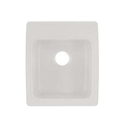 Swan SSUS2000.010 Dual Mount Solid Surface Utility Sink - White 20-in L X 17.25-in H X 10.5-in H