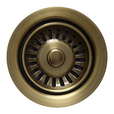 Whitehaus WH200-ABRAS 3-1/2-Inch Waste Disposer Trim, Antique Brass