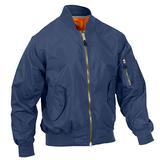 Rothco Lightweight MA-1 Flight Jacket, Navy Blue, L screenshot. Men's Jackets & Coats directory of Men's Clothing.