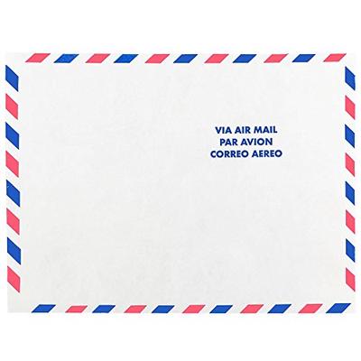 JAM PAPER Tyvek Tear-Proof Open End Catalog Envelopes - 9 x 12 - White Airmail - 500/Pack