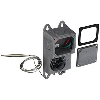 Peco TRF115-005 Industrial NEMA 4X Thermostat, Gray