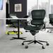 Upper Square™ Beckson Mesh Task Chair, Leather in Black/Green | 40 H x 30 W x 29 D in | Wayfair 3F84D89CABA54AF98A8184219FB40B1E