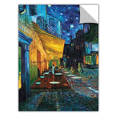 ArtWall Art Appealz Cafe Terrace at Night Removable Wall Art Graphic by Vincent Van Gogh, 24 by 32-I