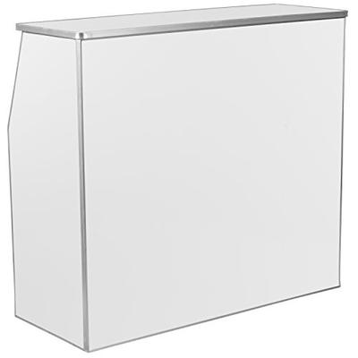 Flash Furniture 4' White Laminate Foldable Bar