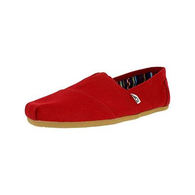 TOMS Men's Alpargata Canvas Red Ankle-High Flat Shoe - 10.5M