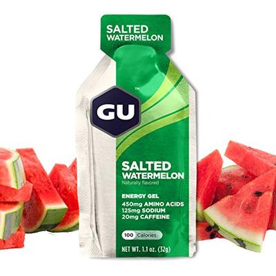 GU Energy Original Sports Nutrition Energy Gel, Salted Watermelon, 24-Count Box