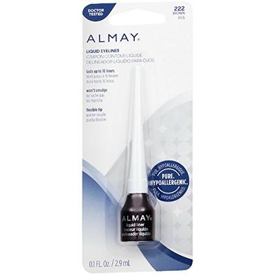Almay Eyeliner Liquid Line, Brown [222], 0.1 oz (Pack of 3)