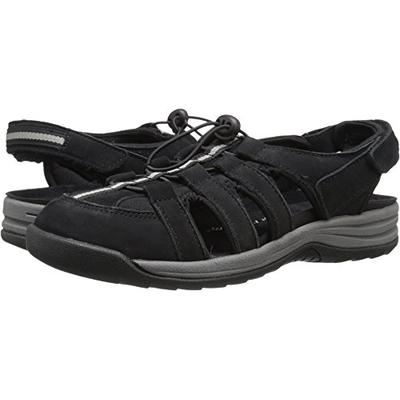 Drew Women's Element Sandals B(M) Black Nubuck Women's Shoe 10.5 B(M) 17031-15 10.5 B(M)