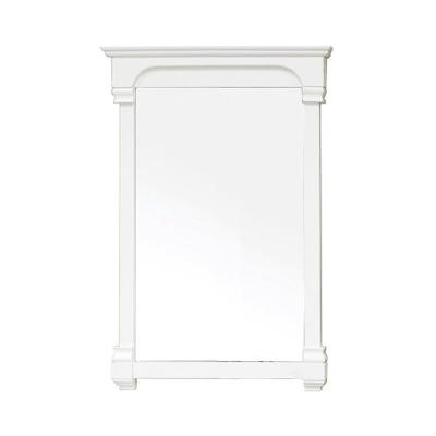 Bellaterra Home 205024-MIRROR-WH 24-Inch Solid Wood Frame Mirror
