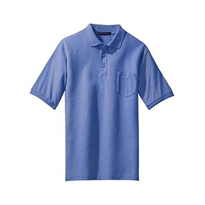 Port Authority Men's Tall Silk Touch Polo with Pocket XLT Ultramarine Blue
