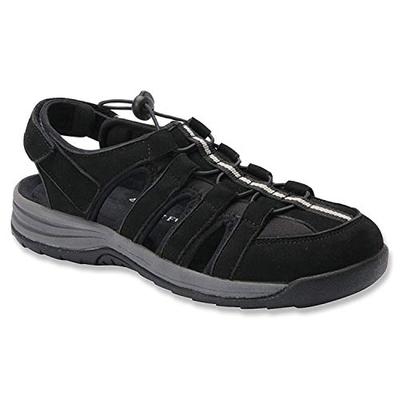 Drew Shoe Womens Element Closed Toe Casual Gladiator, Black Nubuck, Size 9.5