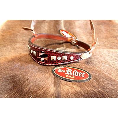 PRORIDER Horse Show Bridle Western Leather Barrel Racing Tack Rodeo Noseband 9956